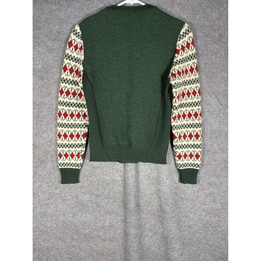 Vintage Geiger Wool Nordic Cardigan Sweater Fair Isle - Picture 11 of 13